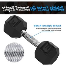 Esranın Dünyası Kaymaz Saplı Kauçuk Dambıl - 1,4-45,4 kg Arası Ağırlık Seçenekleri