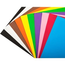 Esranın Dünyası Nistabolje Renkli 50X70 cm Fon Kartonu 10 Renk 1 Rulo Büyük Boy, Nistabolje