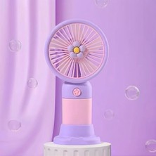Esranın Dünyası 250MAH Bataryalı Mini Fan, USB ile Şarj Edilebilir, Doğal Rüzgar Modu ile Taşınabilir