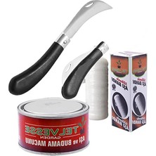 Esranın Dünyası Eğri Aşı Bıçağı ve Aşı Malzemeleri Seti, 3'lü Paket