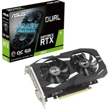 Asus Dual Geforce Rtx 3050 Oc DUAL-RTX3050-O6G Nvıdıa 6gb Gddr6 96BIT DX12 Gaming (Oyuncu) Ekran Kar
