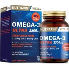 Nutraxin Vitals Ultra -3 2500 Mg 30 Kapsül Takviye Edici Gıda