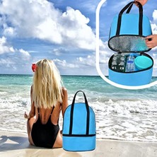 Esranın Dünyası Termos Çanta Plaj Çanta Piknik Çanta Isı Yalıtımlı Sıcak Soğuk Tutucu Outdoor 2 Bölmeli 26 Litre