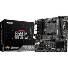 MSI Msı B550M Pro-Vdh Am4 Ddr4 4400(OC) HDMI VGA M.2 Usb3.2 Matx Anakart