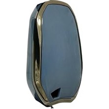 Esranın Dünyası Autohan Keys Peugeot Anahtar Koruma Kılıfı, Gri-Altın Renk, Nano Kaplama, 208 308 508 2008 3008 5008 Rifter Modelleri Için, Sustasız