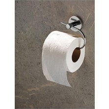 Esranın Dünyası Krom Kaplama Yapışkanlı Tuvalet Kağıtlık, Modern Tasarımlı Wc Kağıt Askısı