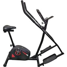 Esranın Dünyası Voit V-Fit 2’si 1 Arada Manyetik Eliptik & Kondisyon Bisikleti – 8 Kademeli Direnç, LCD Ekranlı, Nabız Ölçerli, Sessiz ve Kompakt Ev Tipi Kardiyo Aleti