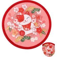 Esranın Dünyası Fenomen Katlanabilir Yelpaze Çantalı 20 cm Taşınabilir El Yelpazesi, Yazlık Plaj Yelpazesi, Kore Yelpazesi, Kamp Piknik Seyahat Için Hafif ve Pratik El Yelpazesi, Japon Yelpaze (Model 04)