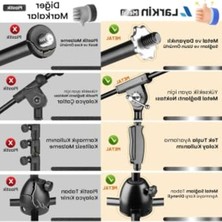 Esranın Dünyası Ağır Hizmet Tipi Mikrofon Standı, Ayarlanabilir Tripod ve Taşıma Çantası