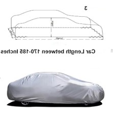 Esranın Dünyası Otomobil Branda, 443-472 cm Uygun Sedan Araçlar Için