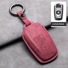 Keymatik Bmw 1 SERI,3SERI,5SERI,F01,F10,F20,,F30 Vb.smart Deri Anahtar Kılıfı 1.kalite Bordo