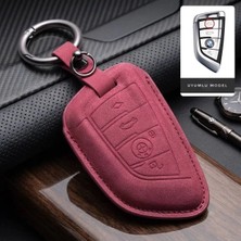 Keymatik Bmw Fem Modeli F10 F30 F90 G20 G30 Smart 4 Buton Anahtar Kumanda Koruma Kılıfı Süet Deri