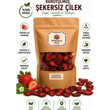 Anatolia Nuts Şekersiz Çilek Kurusu – Kurutulmuş Çilek – Ilave Şekersiz Kuru Meyve Atıştırmalık