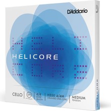 D'addario Helicore Çello Tel Seti, 4/4, Orta Gerginlik