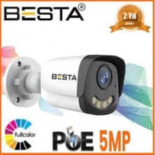 Egecen Ip Poe BT-1241 5mp Warm LED Güvenlik Kamerası