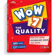 Fenomen Okul Wow English 7 The Quality – 7. Sınıf Ingilizce Soru Bankası | Practice Book + Vocabulary Book + Test Book – 980 Soru 227 Etkinlik Video Çözümlü
