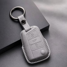 Keymatik Volkswagen Passat B8 Skoda - Seat Smart 3 Buton Süet Deri 1.kalite