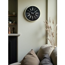 Egecen 36 cm Krem Modern Duvar Saati