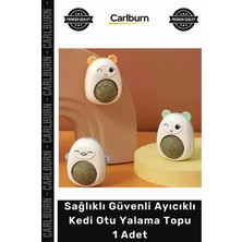 Carlburn #petshop Doğal Eğlenceli Diş Sağlığı Destekleyici Sağlıklı Güvenli Ayıcıklı Kedi Otu Yalama Topu