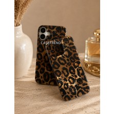 Case Trend iPhone (16) Uyumlu Parlak Leopar Desenli Kılıf