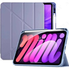 Undeplus iPad Air 11INÇ M4/m3/m2 2026-2024 ile Uyumlu Kılıf Kalem Şarj Bölmeli Case Lavendery Gray