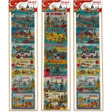 Istanbul Temalı Silikon Buzdolapı Süsü Magnet 6'lı Set