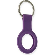 Zenviaa Mey Ithalat®  Airtag Silikon Kılıf - Mor ZNV20296545