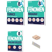 Fenomen Yayıncılık 8.sınıf 8A Paragraf Türkçe Anlam Bilgisi Soru Bankası Lgs 2027+ÇÖZÜM Ayracı+Telefon Tutucu