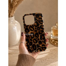 Case Trend iPhone (14 Pro Max) Uyumlu Parlak Leopar Desenli Kılıf