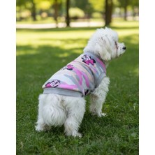 Miniş Camo Minnie Küçük Irk Köpek Kolsuz Sweatshirt