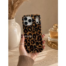 Case Trend iPhone (17 Pro Max) Uyumlu Parlak Leopar Desenli Kılıf