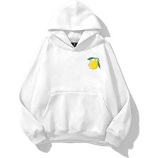 Tarzsokak Unisex Dolce Vita Limon Sweatshirt Beyaz