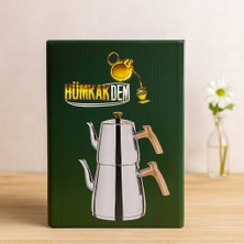 Zenviaa Çelik Çaydanlık Seti (1.1l Üst + 2l Alt) Kendinden Süzgeçli ZENVIAA365423