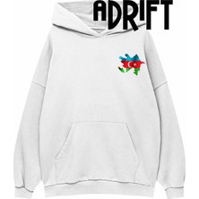 Tarzsokak Unisex Azerbaycan 2 Özel Tasarım Swearshirt Hoodie Beyaz