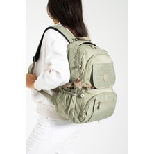 Duomino Yeni Sezon Vizon Çok Bölmeli Krinkıl Sırt Çantası / Okul Çantası / Günlük Çanta 👜
