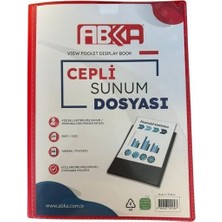 Abka Sunum Dosyası Önü Cepli A4 80'li (1.22.03.006)***