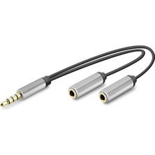 ForWhat Büro Ev Ofis Hediyesi Için 23CM 3.5mm Kulaklık Mikrofon Ayırıcı Kablo
