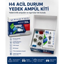 Duolight Photon H4 Acil Durum Yedek Ampül Kiti 12V 60/55W Far Stop Park T10 Ampul ve Sigorta Seti