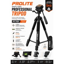 Prolite Orjinal 180 cm Tripod Dslr Telefon Gopro Teleskop Telefon Projeksiyon Uyumlu Canon Nikon Sony Fujifilm Için