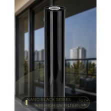 Sundark 152 cm x 5 Metre | Siyah Cam Filmi | Uv Filtreleme | Nano Teknoloji Katman | Ofis ve Bina Güneş Kontrol Filmi