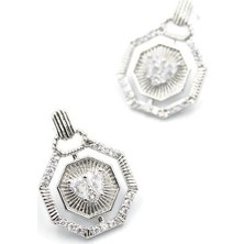 TeOra Store Taşlı Küpe - Gümüş