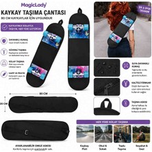 Magic Lady Kaykay Taşıma Çantası 80 cm – Fermuarlı Ayarlanabilir Omuz Askılı Kaykay Koruma ve Taşıma Kılıfı