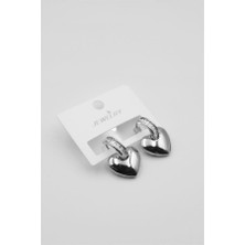 TeOra Store Kalp Küpe - Gümüş