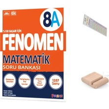 Fenomen Yayıncılık 8.sınıf 8A Matematik Soru Bankası Lgs 2027+ÇÖZÜM Ayracı+Telefon Tutucu