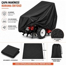 Magic Lady Çapa Makinesi Koruma Örtüsü 100X100 cm – Su Geçirmez Bahçe Makinesi Toz Yağmur ve Dış Etken Koruyucu Kılıf