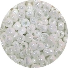 TeOra Store Dökme Cam Kum Boncuk (8/0) 3 mm - 20 Gram - Inci Beyaz - BNC145