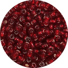 TeOra Store Dökme Cam Kum Boncuk (8/0) 3 mm - 20 Gram - Koyu Kırmızı - BNC183