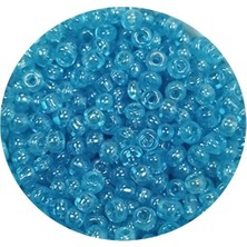 TeOra Store Dökme Cam Kum Boncuk (11/0) 2 mm - 60 Gram -  Şeffaf Camgöbeği - BNC058
