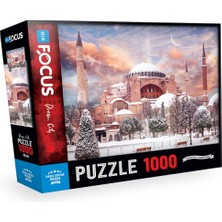 Kitabevimden Blue Focus 1000 Parça Puzzle Ayasofya Camii