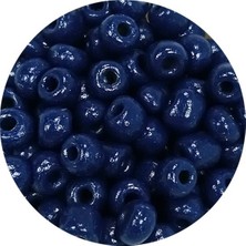 TeOra Store Dökme Cam Kum Boncuk Büyük Boy (6/0) 4 mm - 60 Gram - Lacivert - BNC134